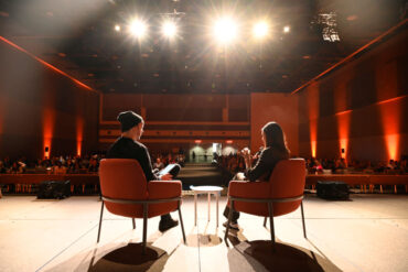 Marie Chevrier Schwartz speaking at SAAS NORTH 2024.