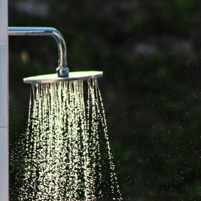 A brisk shower