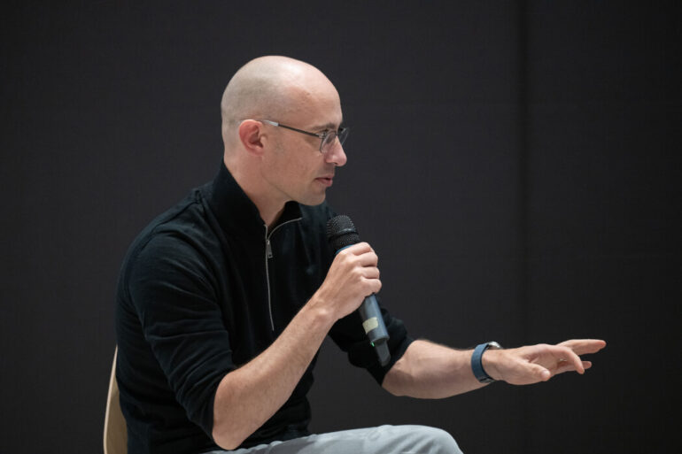 Shopify CEO Tobias Lütke at the BetaKit Town Hall.