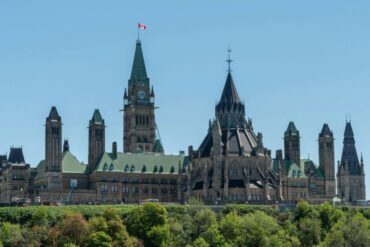 Parliament hill on a sunny day