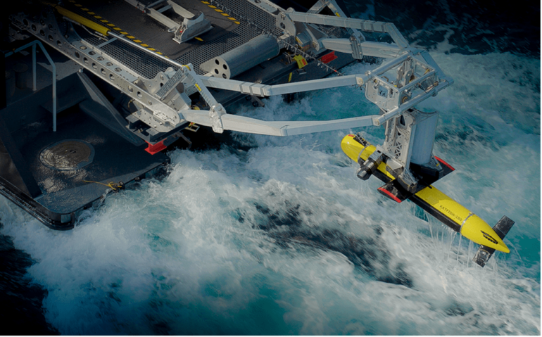 Kraken Robotics yellow ocean robot