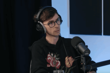 A screenbgrab of Nick Frosst appearing on the 20VC11 podcast.