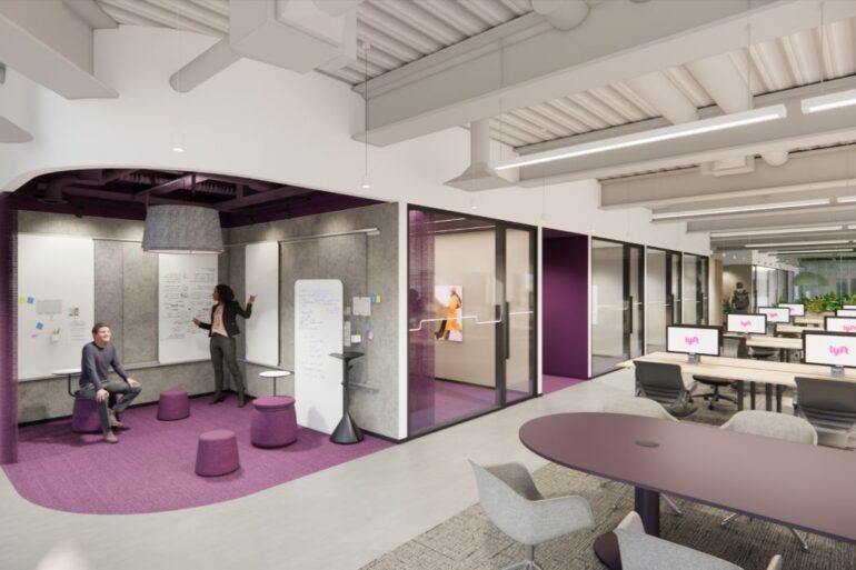 A rendering of Lyft's future Toronto tech hub.