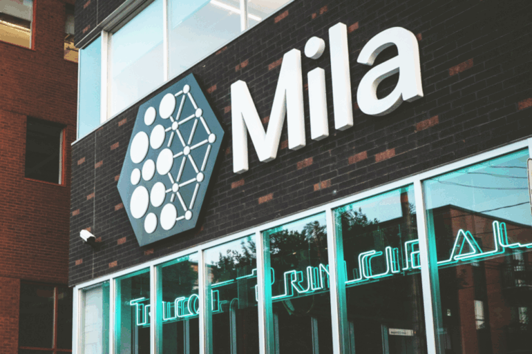 A Mila sign on building