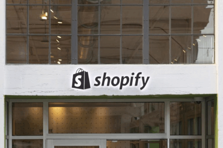 Shopify sign