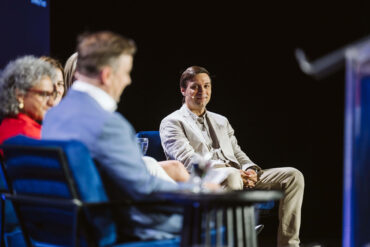 Gennady Pekhimenko at ALL IN Talks during Toronto Tech Week.