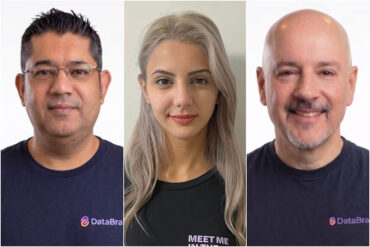 A collage of the three DataBraid founders