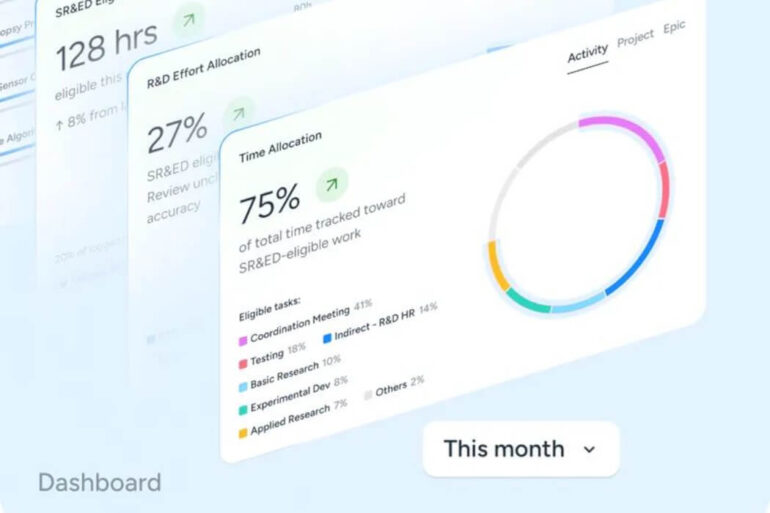 An illustration of Chrono software on a screen.